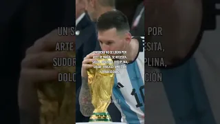 Lionel Messi un sueño no se logra por arte de magia ❤‍🩹 #football #messi #argentina
