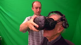 100 year old tries VR for first time
