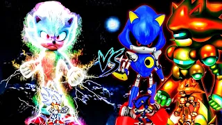 Sonic Chaos OP (all form) VS Mecha Sonic V2 & Metal Sonic in Jump Force Mugen