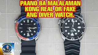 PAANO MALALAMAN KONG REAL OR FAKE ANG DIVER WATCH.