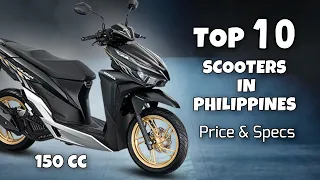 New 2021 Top 10 Best Scooter 150cc motorcycle in the Philippines | Specification and Price Update.