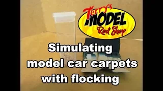 Model car simluated carpet with flocking