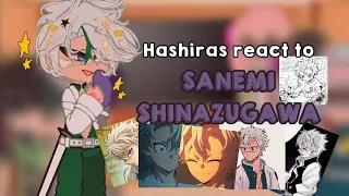 Hashiras react to Sanemi Shinazugawa [remake] //Cringe//GiyuuSane | read the description |