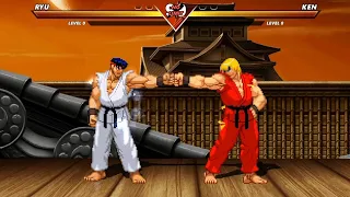 ICE POWER RYU vs FIRE POWER KEN - High Level Awesome Fight!