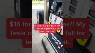 When a Tesla owner has to get gas