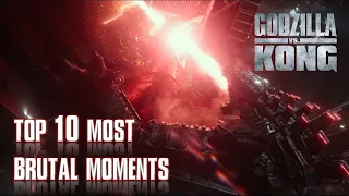 Top 10 Most Brutal Moments in Godzilla vs Kong