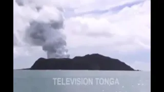 Erupción de un volcán crea nueva isla en Tonga