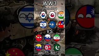 Countries WW1 vs WW2 vs WW3