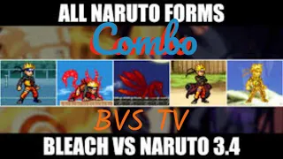 BVS|Cách Combo tất Cả các Dạng Của Naruto Trong Bleach Vs Naruto 3.3