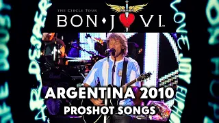 Bon Jovi - Argentina 2010 - Proshot Songs (Full HD 1080p)