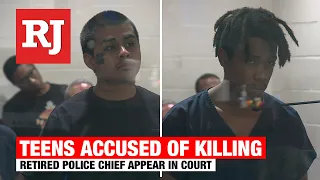 Teens accused of killing retired police chief appear in court