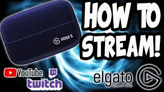 How to Stream Using the Elgato Game Capture HD (YouTube, Twitch, Facebook, etc) [EASY]
