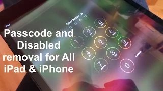 How to remove Disabled & reset Passcode locked iPad & iPhone