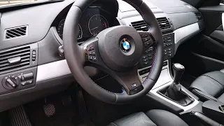 Volane Recondiționate BMW X3- RENAULT MEGANE-BMW 7series Steering Wheel Cover, NAPPA LEATHER