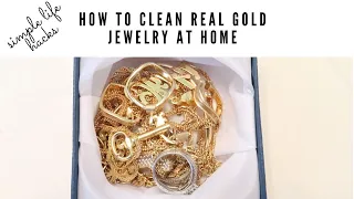 How To Clean Real Gold Jewelry At Home || Simple Life Hack || DIY