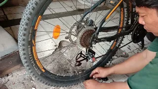 cara ganti rd sepeda mtb tanpa potong rantai