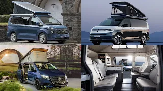 2024 VW T7 California vs Mercedes Benz V-class Marco Polo vs Ford Transit Nugget - the camper fight!