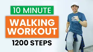 10 MIN CARDIO BLAST Home Workout • Walking Workout #17 • Keoni Tamayo