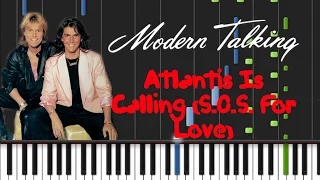 Modern Talking - Atlantis Is Calling (S.O.S. For Love) Synthesia Tutorial