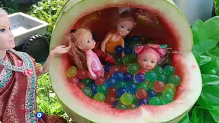 watermelon bathing juice water melon trip | minigreenfood miniindianfood