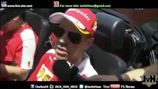 Interview with Vettel during drivers parade - Malaysian GP 2016