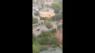 Наслідки негоди: у Львові пройшлася сильна злива