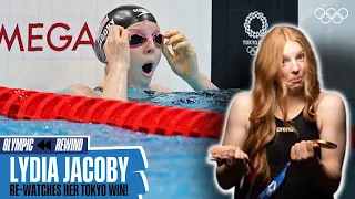 Lydia Jacoby reacts to her Tokyo 2020 gold medal race! | Olympic Rewind