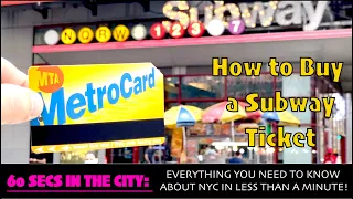 How to Buy a Subway Ticket | How to Travel in NYC