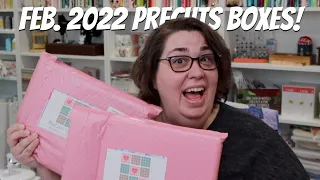 Opening the February 2022 Precuts Classic & Modern Boxes (Quilt Subscription Box)