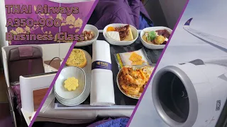 THAI Airways A350-900 Singapore to Bangkok Business Class (Royale Silk)