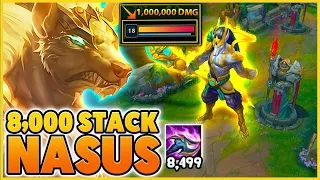*1 MILLION DMG* FASTEST 8K STACK NASUS EVER!! (WORLD RECORD) - BunnyFuFuu | League Of Legends