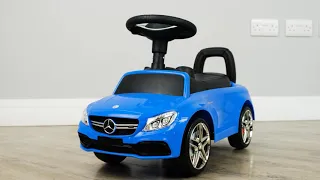 Mercedes C63 Licensed Push Along Ride On Car For Kids