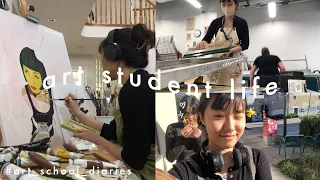 art student life 🌼 creative companionship and art journey || art school diaries