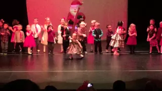 3 year old steals show at Christmas concert