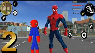 Amazing Spider Stickman Rope Hero Mafia City Crimes #2 Android Gameplay