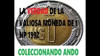 MONEDA QUE VALE MILES  DE PESOS 1 PESO 1992