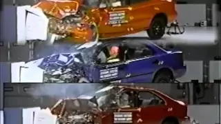 22. Dateline 1997, 1998, 1999, 2000 IIHS Small Cars Offset Crash Test.flv