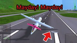 Mayday! Mayday! | Wing strikes In Turboprop Flight Simulator