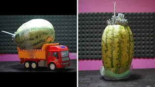 Watermelon Jet Truck | Shockwave Experiment: 5000 Sparklers vs Watermelon |  Shocking Result  😱😨🤫🤯
