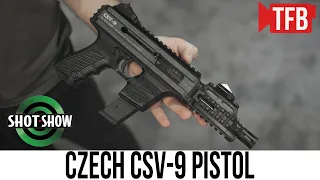 NEW Czech Weapons CSV-9 Pistol/SMG [SHOT Show 2022]