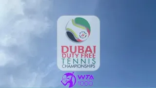 wta 1000 - dubai duty free tennis championships 2023, dubai tennis stadium | 4K