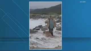 Video shows power of sneaker waves at Oregon coast