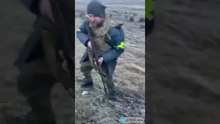 Мертвый кадыровец на Украинской земле, дон... 18+