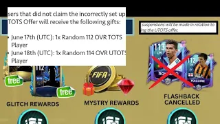 MORE FREE GIFTS FREE 112 AND 114 OVR PLAYERS AND MESSI RONALDO FLASHBACK CARDS FREE #fifamobile