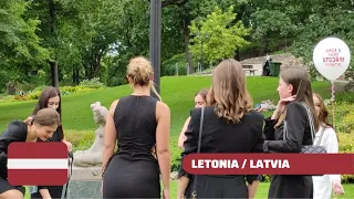 RIGA LATVIA a HIGH PERCENTAGE of BEAUTIFUL WOMEN. English subtitles