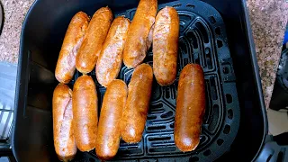 Air fryer sausages                                                    #recipe #cooking #airfryer