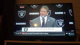 Raiders introduce Jon gruden as the head coach 2018-2028