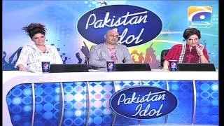 Pakistan Idol Judges make fun of a boy whose voice sounds like a wo