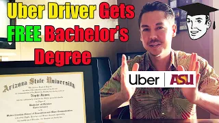 Uber Driver gets FREE Bachelor's Degree with ASU/Uber Scholarship! FREE College!