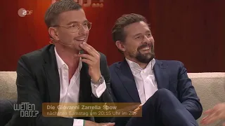 Joko und Klaas freuen sich auf die Giovanni Zarrella Show.